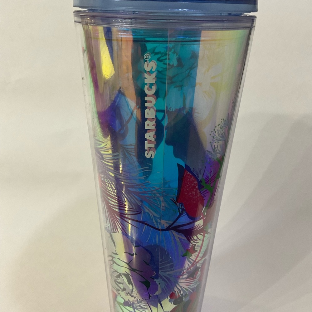 Starbucks Holiday 2023 Tumbler Roses Translucent Missing Straw & Topper - Picture 5 of 9